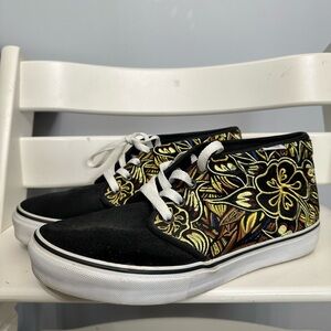 Vans Suede Blue Embroidered Design